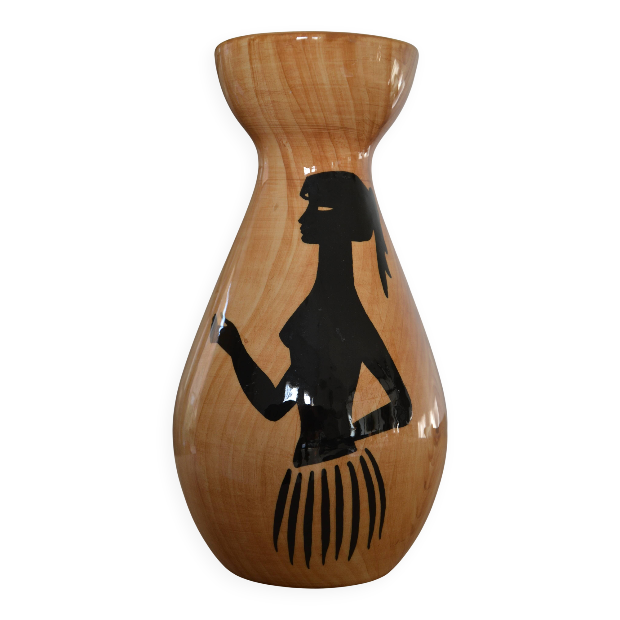 Grandjean Jourdan vase Vallauris 1950s-60s