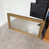 19th century rectangular gilded channel mirror