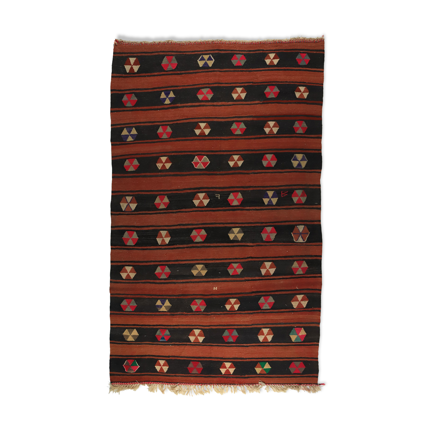 Anatolian handmade kilim rug 305 cm x 183 cm