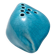 Teal Lacquered Ceramic Tulip Vase / Pen Holder by Giacomo Onestini for Ernestine Salerno