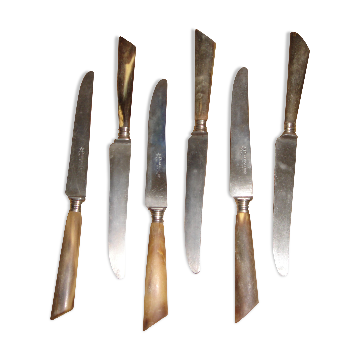 6 horn knives from 1960