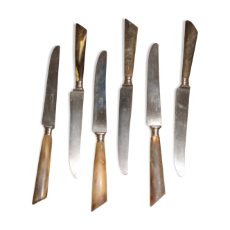 6 horn knives from 1960