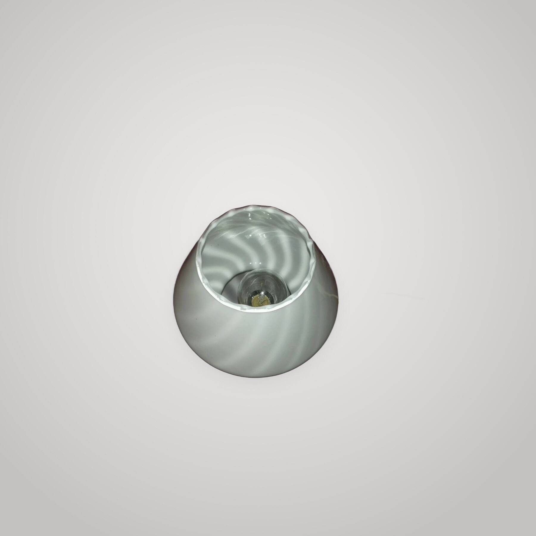 Lampe table champignon murano spirale 1960