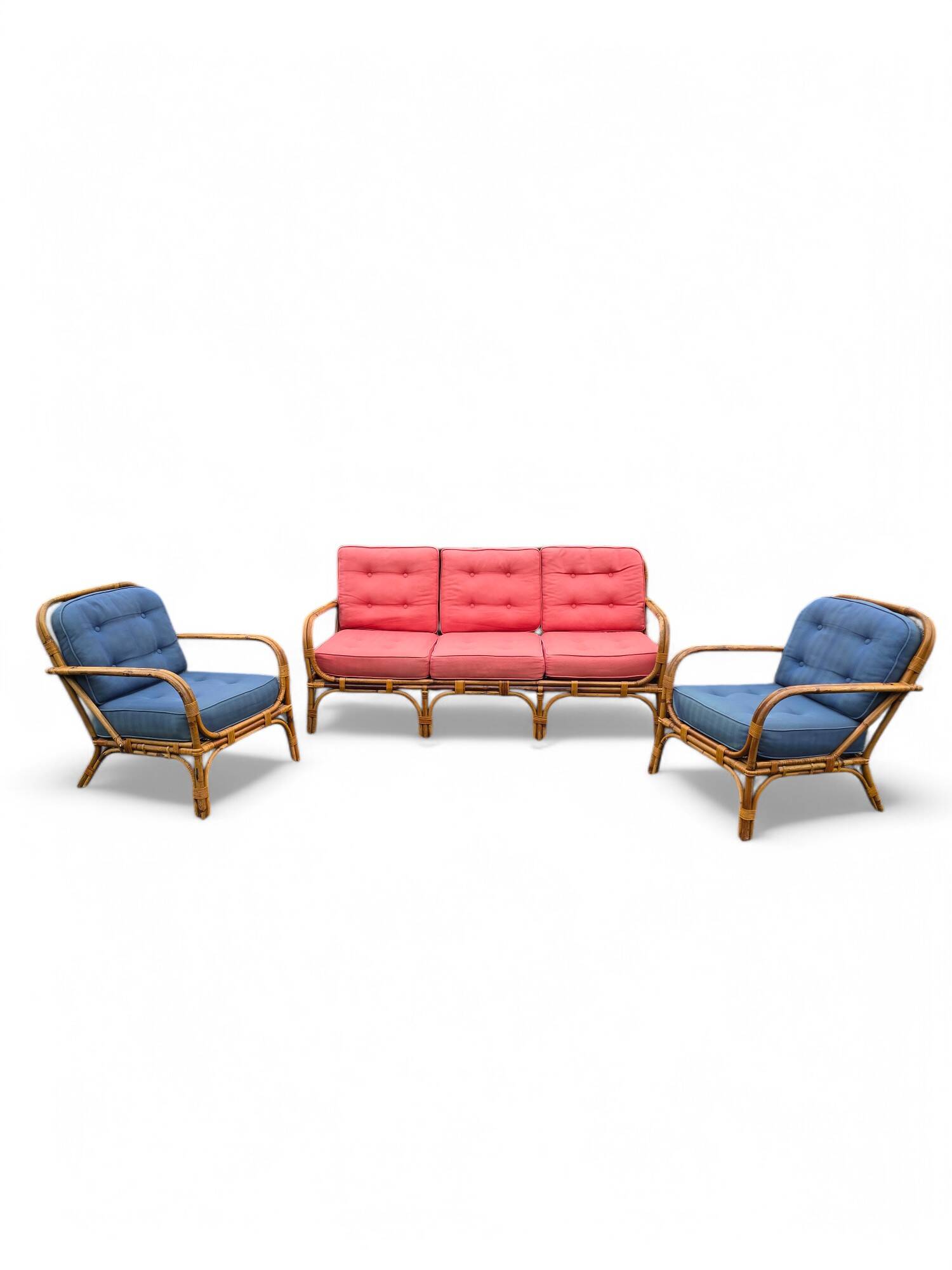 3-piece rattan living room