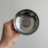 6 metal dessert bowls on foot