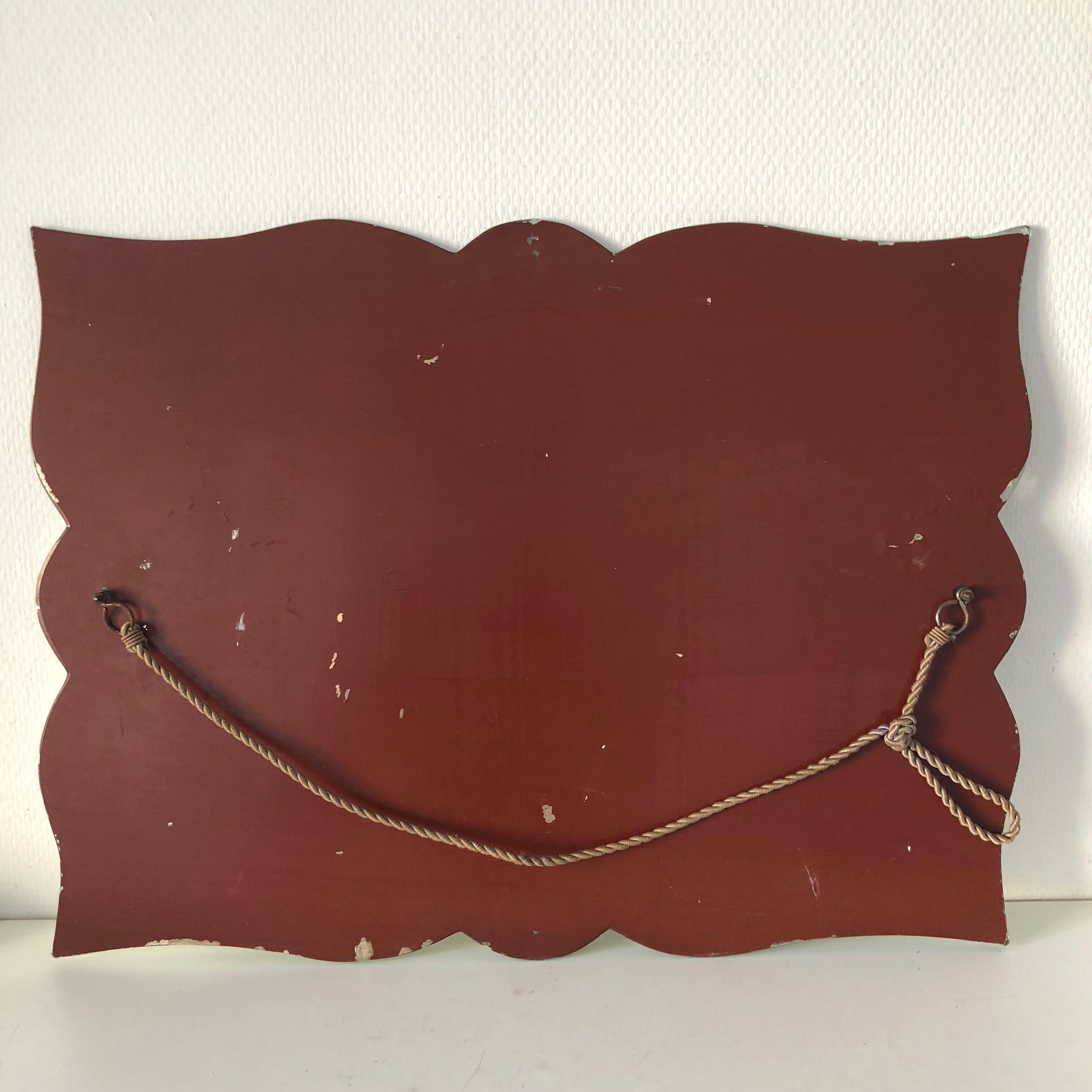 Miroir biseauté Art Déco 60x45cm vintage 1930