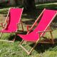 Pair of Chilean women/vintage deckchairs