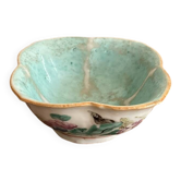Nyonya Famille Rose Celadon Porcelain Pocket Bowl China