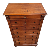 Chiffonnier antique Louis Philippe français ou semainier