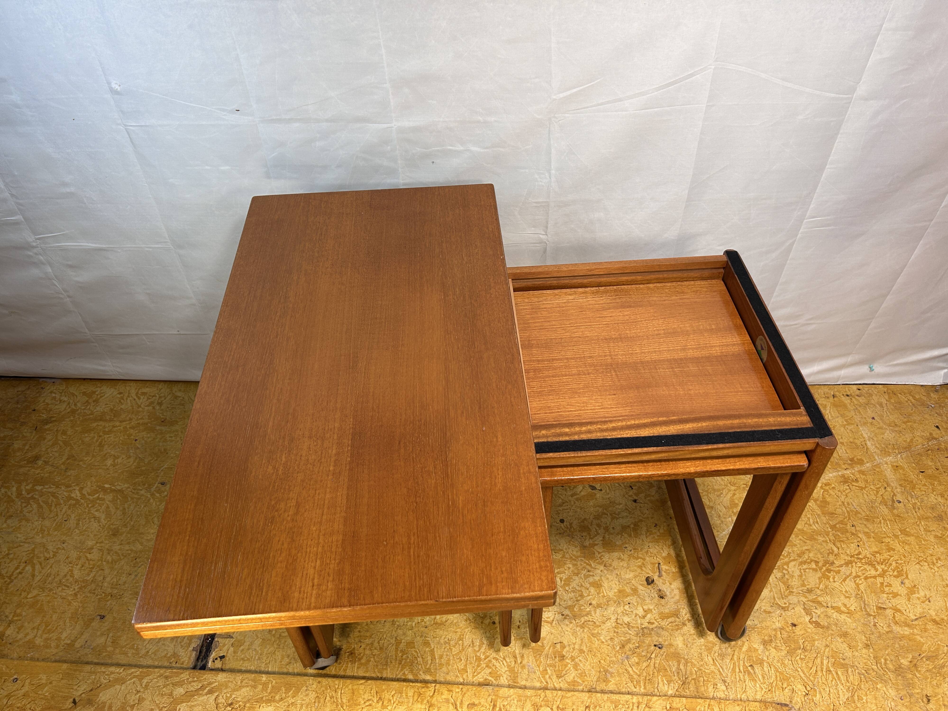 Retro vintage mid-century teak coffee table, 1960s. Tristor Danish Design