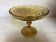 Footed plate sun moulded glass yellow