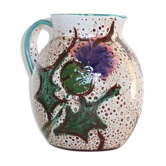 Ceramic jug, rustic, vintage French