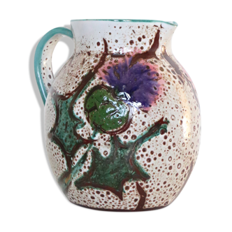 Ceramic jug, rustic, vintage French