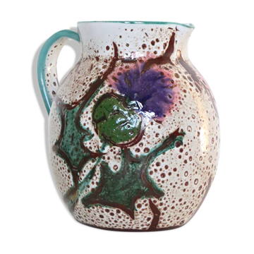 Ceramic jug, rustic, vintage French
