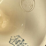 Old Compote Dish Terre de Fer Longwy Model Richelieu