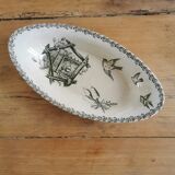 Serving dish in iron earth