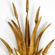 Beautiful large 70s gold-plated 2-armed metal wall lamp by Hans Kögl