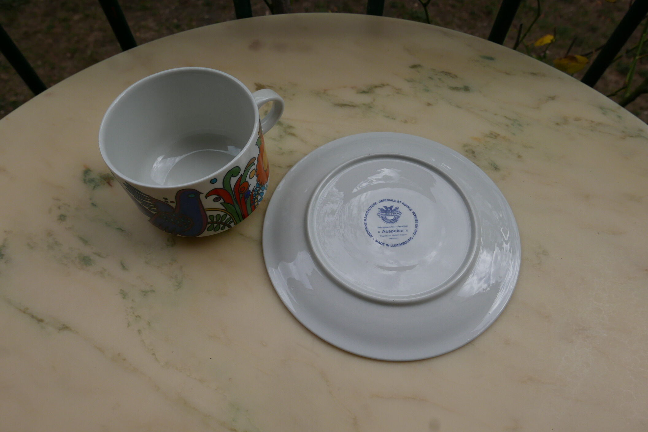 Acapulco mug and saucer