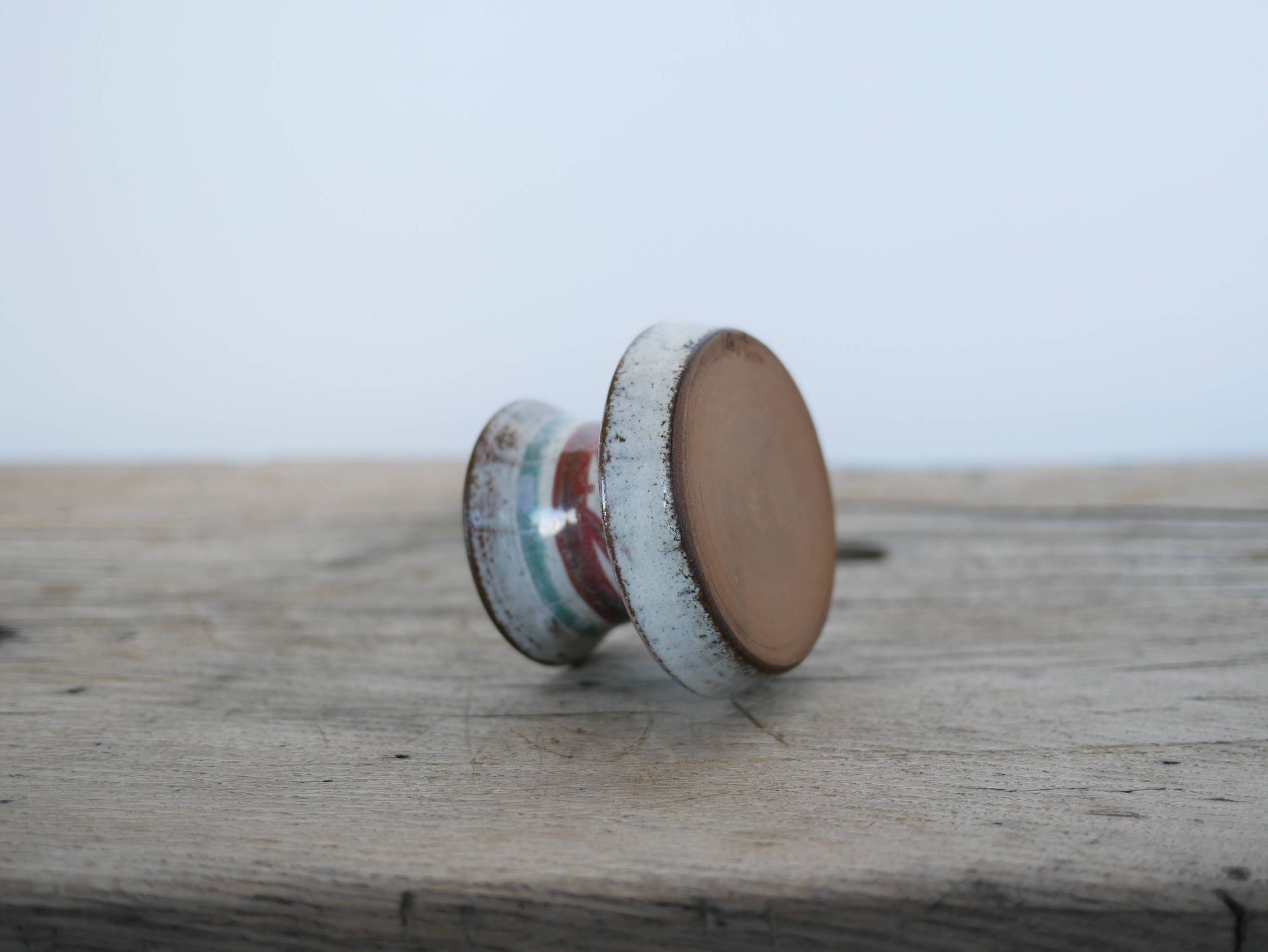 Vintage ceramic candle holder by Atelier Le Mûrier, Vallauris