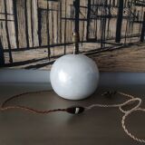 Ceramic lamp foot, iridescent white