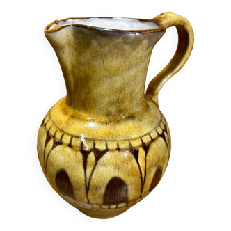 Old pitcher vallauris alain maunier, vintage ceramics xxth, 70's