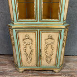 Venetian baroque notch in lacquered and gilded wood around 1900