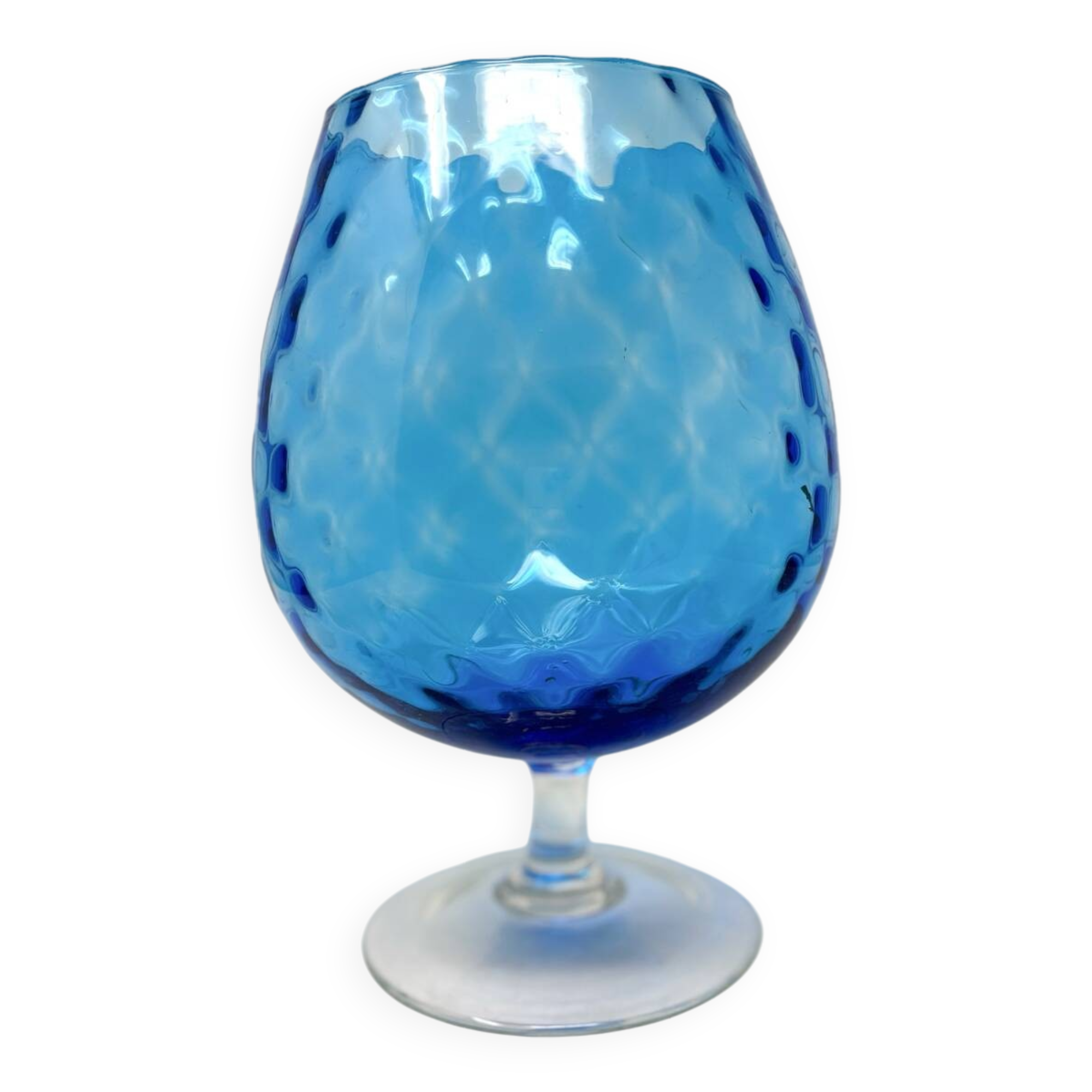 Empoli blue glass vase