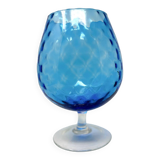 Vase en verre Empoli bleu