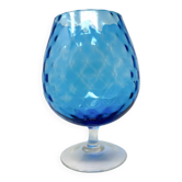 Vase en verre Empoli bleu