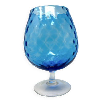 Empoli blue glass vase