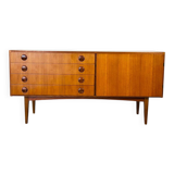 1960s minimalist Scandinavian teak sideboard