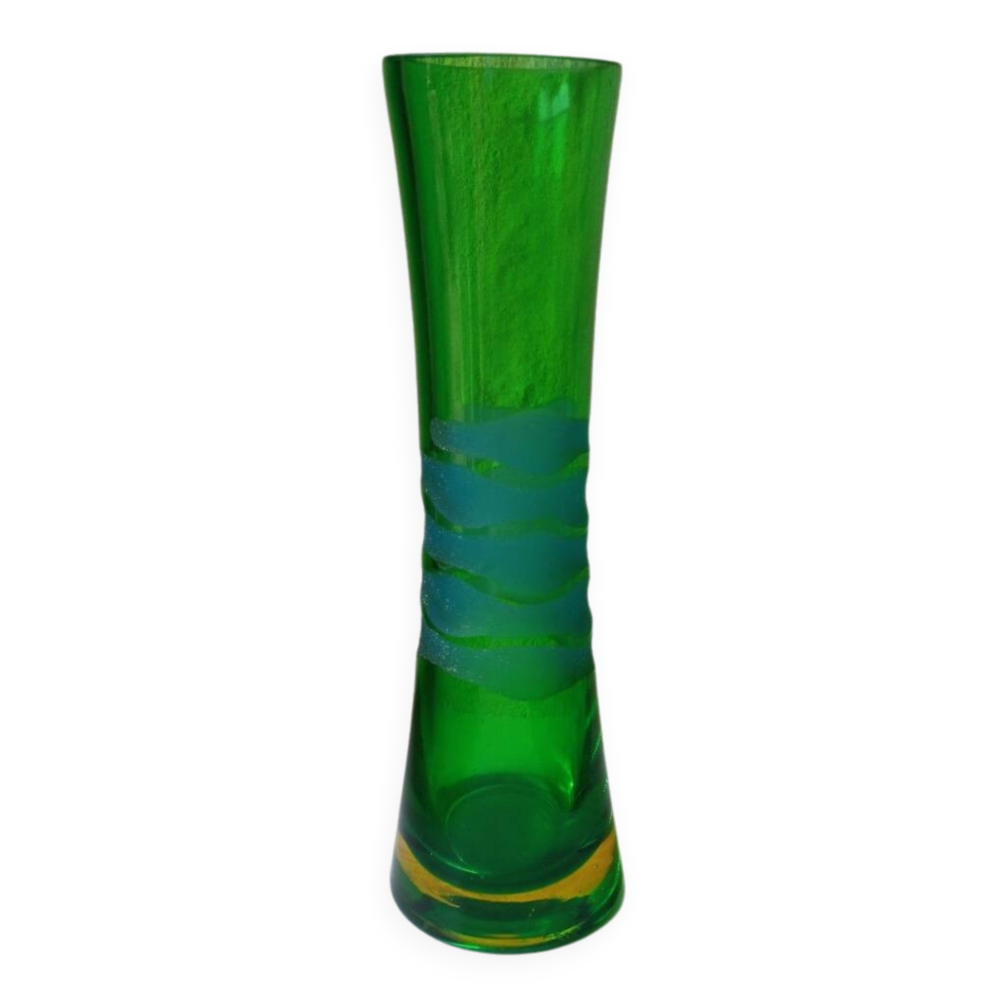 Green Murano vase