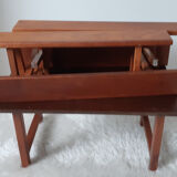 Table et chaises de poupée vintage, en bois, salon poupée Dejou