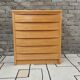 Vintage Scandinavian wooden chest of drawers with 6 drawers from the 1970s.
