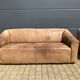 3-seater De Sede sofa in 5mm NECK Buffalo leather, Cognac color