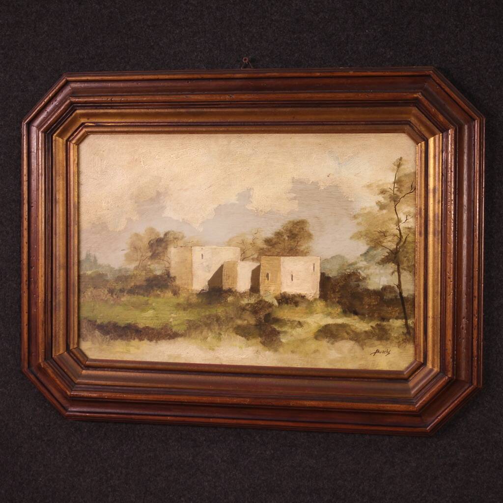 20th century Italian signed landscape painting