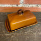 Beurrier Ancien ST CLEMENT Céramique Marron Made In France Vintage #D8