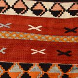 3x12 Turkish Vintage Kilim Runner Rug, Aesthetic Decor Rug, 75x352Cm