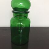 Jarl or Pot of apothecary 70s in green glass