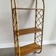 Rattan wall shelf