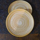 4 flat plates in Niderviller stoneware