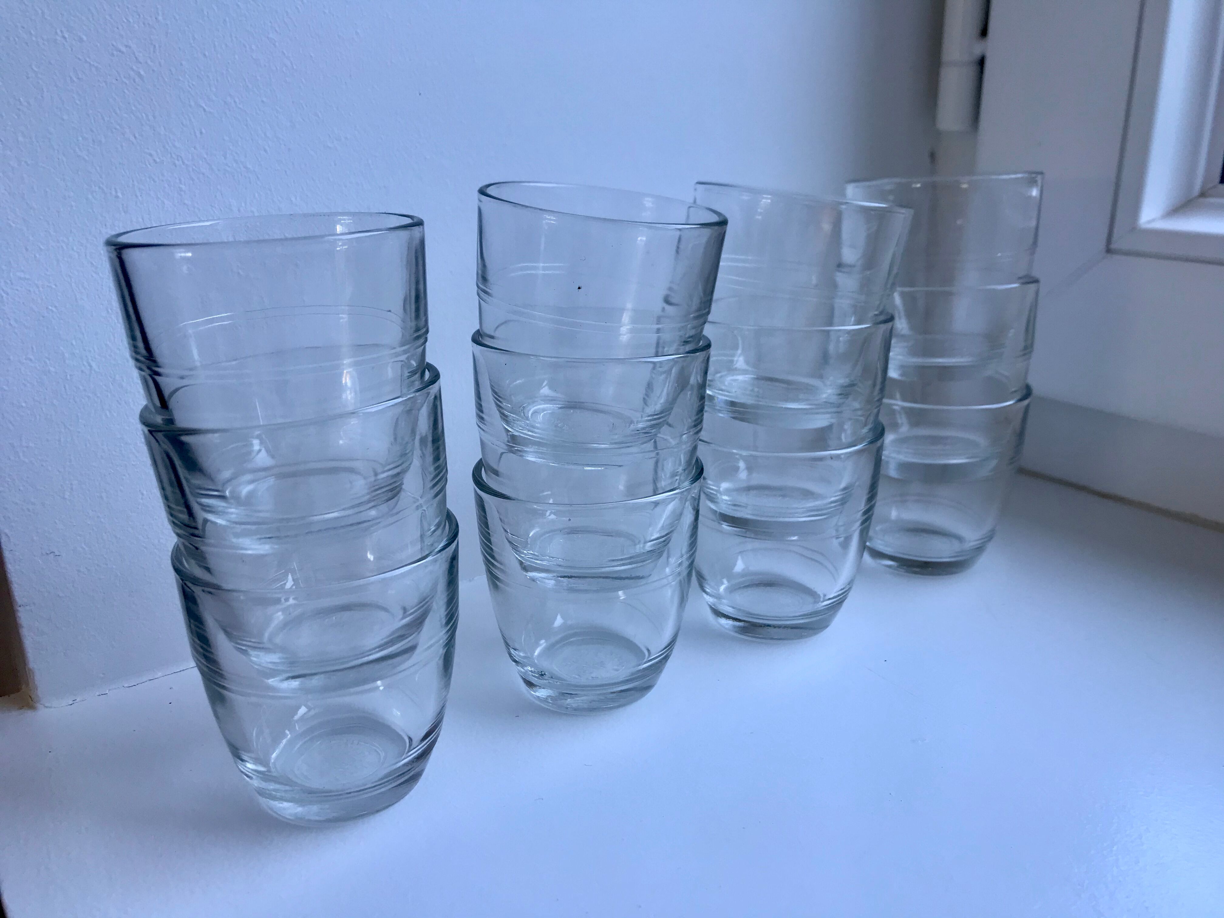 Set of 12 vintage Duralex vintage glasses for children