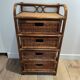 Rattan wicker drawer unit