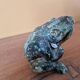 Joanna Hair (1955) Ceramic raku glazed toad or frog