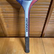 Vintage DONNAY GLM 27 Wooden Tennis Racket + Sports Cover #E2