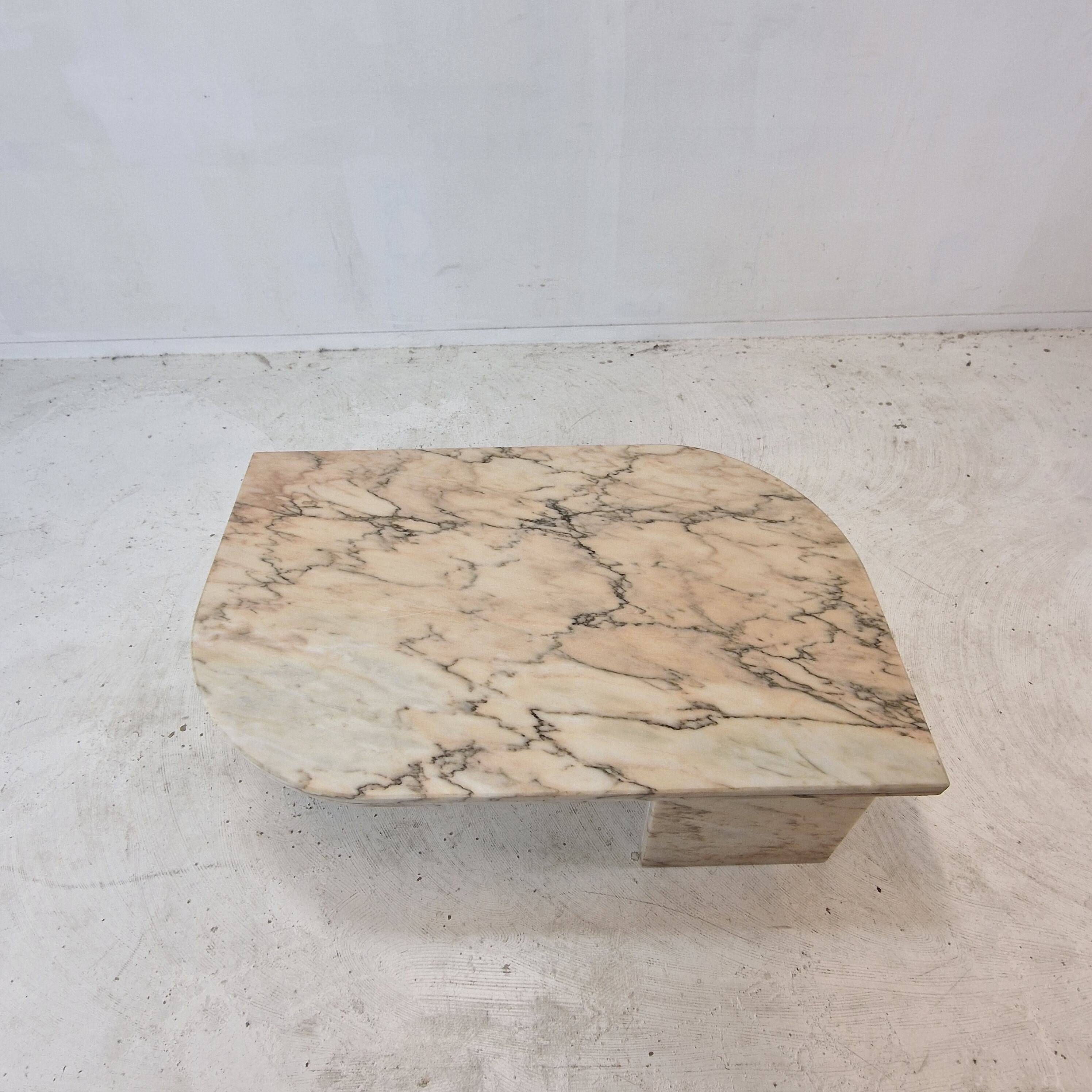 Italian Marble Coffee or Side Table, 1980s