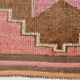 3x10 Pink & Brown Stars Pattern Vintage Runner Rug, 94x320Cm