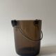 Amber glass ice bucket, France 1970