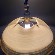 Duża okrągła lampa wisząca regulowana vintage italy 60'