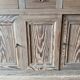 Glass-fronted dresser in pitch pine - Late 19th century